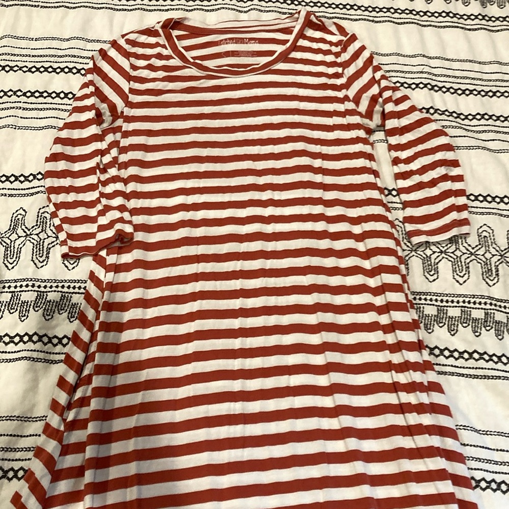 Striped Latched Mama Dress